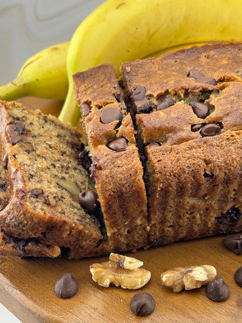 Nana M’s Banana, Chocolate Chip & Walnut Bread-Gourmet Oven LLC