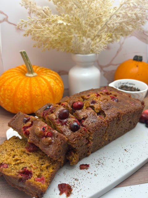 Gourmet Oven Pumpkin Cranberry Bread