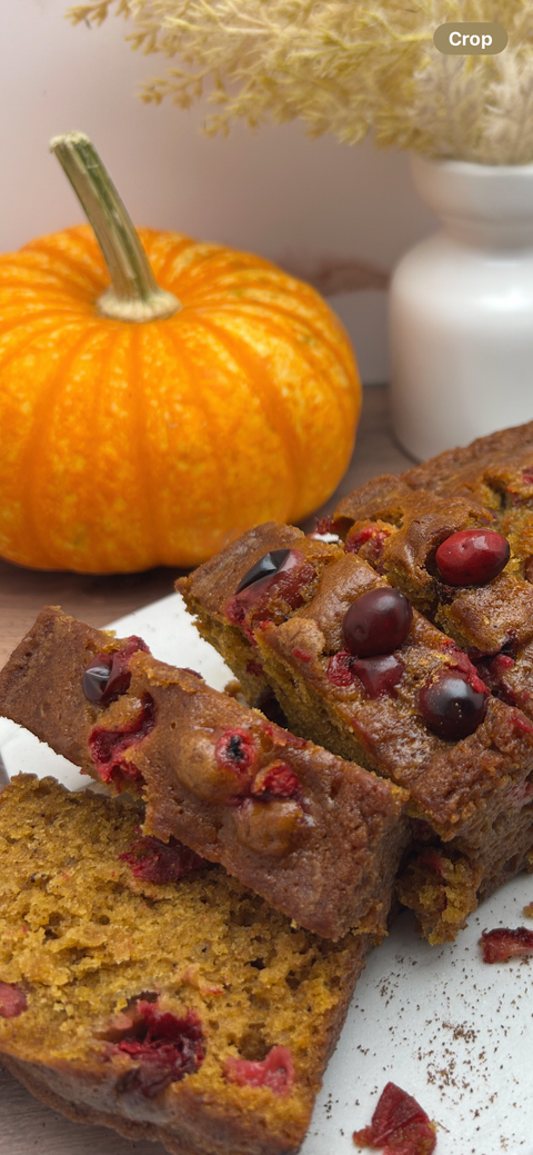 Gourmet Oven Pumpkin Cranberry Bread