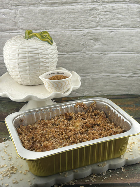 Apple Cobbler w/Sweet Cinnamon Oat Crumbles
