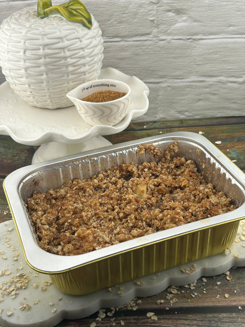 Apple Cobbler w/Sweet Cinnamon Oat Crumbles