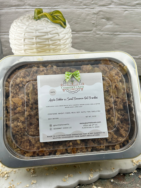 Apple Cobbler w/Sweet Cinnamon Oat Crumbles